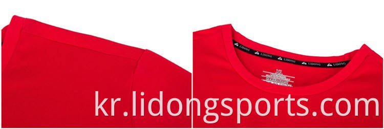 Lidong Sublimation Blank Fitted 티셔츠 도매 커스텀 프린팅 패션 캐주얼 티셔츠